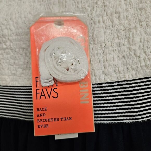 Gianni Bini Womens Medium Strapless Blue Maxi Dress With White Lace Bodice NWT - Picture 8 of 12